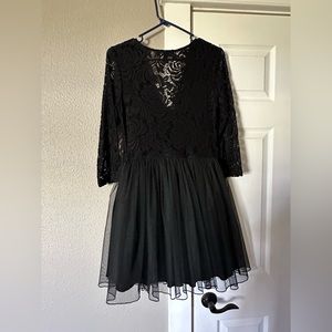 Short black cocktail dress